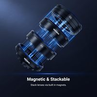 Kit d'objectifs macro mobiles NEEWER LS-87 : Accessoires d'objectifs macro empilables magnétiques avec clip fileté de 17 mm.