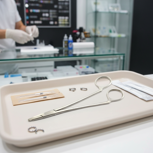 Alicates de acero profesionales para apertura de anillo y sujeción de agujas Reposapiés unilateral sin fórceps de perforación de bloqueo - Product Image 3