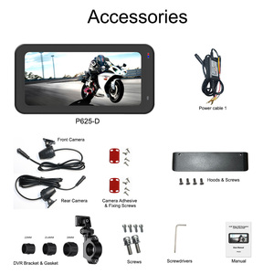 Motorcycle Carplay Navigation Dash <strong>Cam</strong> Screen for Motorbike With 6 Inch Touch Screen Dual Recording - Product Image 6
