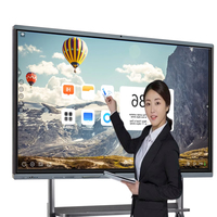 Tableau blanc interactif intelligent à écran tactile infrarouge 4K 3840x2160 pour réunions, tableau blanc électronique 65 75 86 pouces