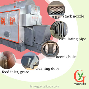 YG Caldera Industrial Calderas automáticas de madera Generador de vapor Variantes de tubo de fuego 100kg 200kg 300kg 500kg para biomasa de carbón - Product Image 5