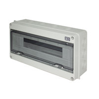 Boîtier de distribution électrique extérieur en plastique PC série HT 2/3/5/8/12/15/18/24 voies, étanche IP65, anti-poussière