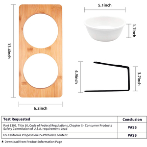 Mükemmel ayarlanabilir yükseltilmiş köpek maması kaseleri ahşap hayvan mama kabı tutucu sıcak satış - Product Image 6