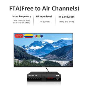 Caja de TV fábrica T2 receptor de televisor decodificador <span class=keywords><strong>TDT</strong></span> HD digital con HD <span class=keywords><strong>cable</strong></span> y <span class=keywords><strong>antena</strong></span> para Colombia - Product Image 6