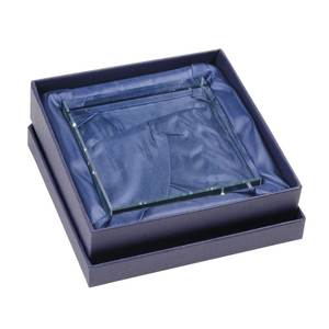 PAPERWEIGHT SQUARE 80x80x19 Mm Accesorio de escritorio de cristal transparente - Product Image 3