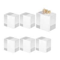 Bloc en acrylique transparent moulé sur mesure de 100 mm, épaisseur 15 mm, 20 mm, 30 mm, 40 mm, 50 mm, bloc de présentation en Lucite poli à la main, plaque vierge, cadeau