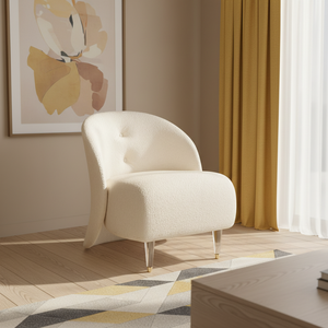 Sillón Individual Compacto <span class=keywords><strong>para</strong></span> Salas de Estar y Dormitorios, Estilo Nórdico, Salón de Belleza, Moderno, Minimalista, Tapizado, Mueble de Madera <span class=keywords><strong>para</strong></span> el Hogar - Product Image 1