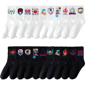 Chaussettes décontractées en tricot confortables avec logo personnalisé, design sportif, mode streetwear, coussin en tissu éponge, écologiques, séchage rapide - Product Image 3