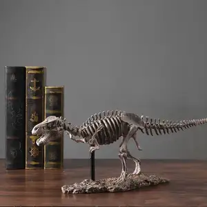 Simulazione personalizzata di animali personalizzati di fabbrica MakeWell di decorazione di scheletro fossile di dinosauro decorazione artigianale in resina