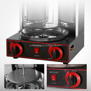 Máquina de Kebab de Gas de Dos Quemadores de Alta Calidad Directo de Fábrica, Mini Parrilla de Shawarma de Acero Inoxidable para Restaurantes y Hoteles - Product Image 3