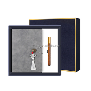 Cahier à boucle rétro par set a5 et stylo en bois coffret <span class=keywords><strong>cadeau</strong></span> d'entreprise 18 cadeaux 1er anniversaire - Product Image 2