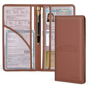 Portadocumentos para vehículos Portadocumentos para automóviles Carpeta Portadocumentos para automóviles de cuero Pu Premium - Product Image 2