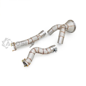 Tuyau de descente à haut débit T304 76 mm (Decat Test Pipe) pour Audi A6 A7 A8 C8 3.0T EA839 2019-2024 – Collecteur d'échappement performance - Product Image 6