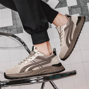 Nouvelles chaussures de course respirantes et légères pour hommes, baskets de running tendance à semelle épaisse et amortissante, style campus - Product Image 4