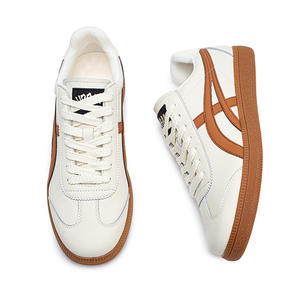 Chaussures de sport décontractées pour hommes/femmes, respirantes, en maille, avec dessus en cuir artificiel, style rétro, à lacets, à semelle plate - Product Image 6