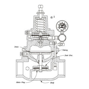 Válvula de Control de Presión de Contrapresión Neumática de Gas KIMRAY AAR 230 SGT BP-D OEM 300 Psig - Product Image 3