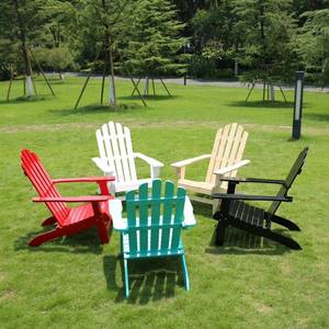 <span class=keywords><strong>Adirondack</strong></span> कुर्सी तह आउटडोर Patio फर्नीचर Reclining समुद्र तट लकड़ी GardenChair - Product Image 6