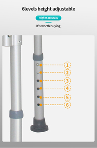 탈부착 가능한 팔걸이가 있는 노인용 알루미늄 조절식 샤워 의자 도매 - Product Image 4