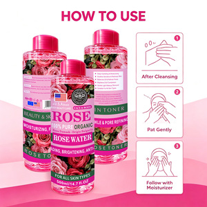 Tonique à la <span class=keywords><strong>rose</strong></span> biologique hydratant, anti-rides, raffermissant et éclaircissant <span class=keywords><strong>pour</strong></span> une <span class=keywords><strong>peau</strong></span> rafraîchie, <span class=keywords><strong>eau</strong></span> <span class=keywords><strong>de</strong></span> <span class=keywords><strong>rose</strong></span> <span class=keywords><strong>pour</strong></span> tous types <span class=keywords><strong>de</strong></span> <span class=keywords><strong>peau</strong></span> - Product Image 3