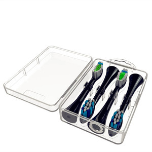For <strong>Oral</strong> <strong>B</strong> <strong>Electric</strong> <strong>Toothbrush</strong> Replacement Heads <strong>Case</strong> Plastic Storage <strong>Case</strong> with Medium Nylon Bristles for Home Use - Product Image 1
