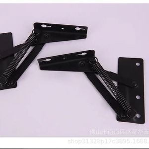 Shengdu Hardware Black <b>Spring</b> Split <b>Hinge</b> 2.5 Mm Iron Furniture <b>Hinge</b> Surface Mount Durable Modern Design - Product Image 4