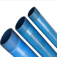Pipa Casing Sumur Air UPVC Biru/Pipa PVC Berulir Tertutup Rapat/Pipa PVC-U/Pipa Casing dan Pipa Saringan PVC untuk Pengeboran Sumur Air dengan Ulir