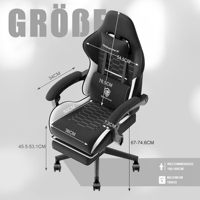 Chaise de jeu ergonomique inclinable American Full Circle Design Scorpion moderne Massage confortable à mousse à mémoire de forme Caractéristique Fabriquée en tissu