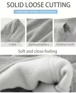 Conjunto Deportivo de Otoño para Hombre, 2 Piezas, Sudadera de Manga Larga con Forro Polar + Pantalones, Color Sólido, Sudadera con Capucha Informal - Product Image 4