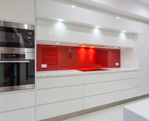 Meubles de chambre à coucher modernes sur mesure, armoire ouverte combinée avec placards en bois MDF, rangement de cuisine fabriqué en Indonésie - Product Image 3