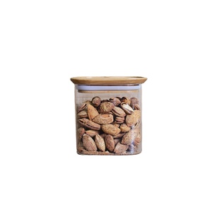Bocaux de rangement <span class=keywords><strong>en</strong></span> <span class=keywords><strong>verre</strong></span> borosilicate scellé de 600ml, <span class=keywords><strong>lot</strong></span> de 50 pièces, pots carrés pour stockage de bonbons et miel - Product Image 6
