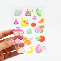 Hojas de pegatinas abombadas de epoxi con corte de contorno, fondo transparente, impermeables, personalizables para impresión