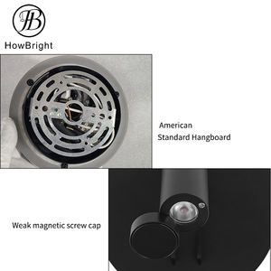 צורה עגולה מודרנית הוביל מנורת קיר מסתובבת עם כיסוי 3w + 6w עבור קריאת קיר חדר שינה אור מנורות קיר שבת - Product Image 2