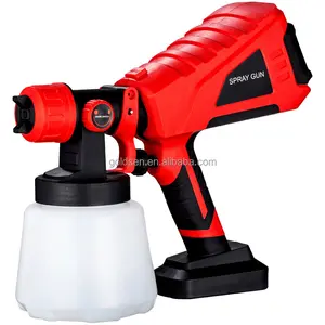 TOLHIT 220v 1000ml 600w 홈 가든 페인팅 산업용 HVLP 에어리스 페인트 분무기 휴대용 전기 전문 스프레이 건