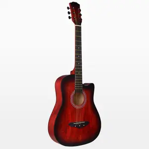 Best Quality Cheap Price 38 Inch All Solid Acoustic Guitar Handmade Basswood Classical Guitar