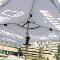 Parasol de terrasse extérieur 7,5 pieds coupe-vent et pare-soleil, imprimé sur mesure, en métal, pliable, style rétro, promotionnel, vente en gros usine ADMAX