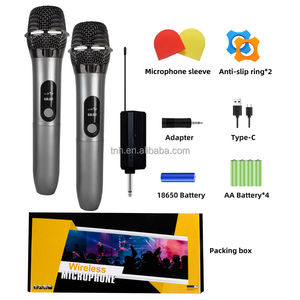 TNH UM-WX106 uno a due professionale microfono senza fili Plug and Play per la casa KTV all'aperto Audio Karaoke Stage Performance - Product Image 5