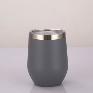 Coupe à vin en acier inoxydable 304 de qualité alimentaire avec couvercle, forme d'œuf, poignée ergonomique, cadeau d'entreprise ASM09 - Product Image 3