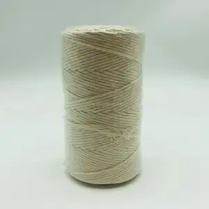 Corda intrecciata in corda di cotone da 14mm a 3 fili di colore naturale personalizzata per appendere a parete o espositore per piante Pcs