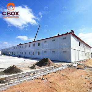 Cbox Maison préfabriquée en conteneur modulaire détachable pour chantier, bureau, camp minier, dortoir à 2 étages avec toilettes - Product Image 1