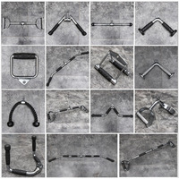 Barre de presse pour triceps en acier robuste avec poignée en caoutchouc antidérapante V Bar Cable Attachment Fitness Equipment Accessory