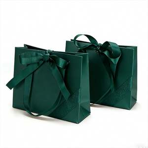 Wholesale Eco-Friendly Laminated Kraft <b>Paper</b> Mini <b>Gift</b> <b>Bags</b> Factory Customized Ribbon & String Handles - Product Image 1