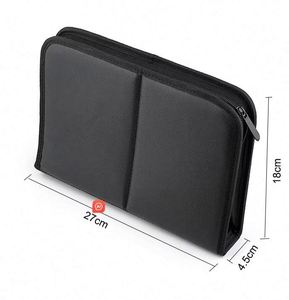 Free Sample Black <b>Makeup</b> <b>Brush</b> <b>Case</b> Multifunctional Stand-Up <b>Makeup</b> Bag <b>Makeup</b> <b>Brush</b> Holder Professional Portable Travel - Product Image 6