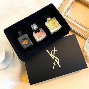 Yeni varış 30ml * 3 kadın hediyelik parfüm kutusu Set Eau de Toilette yüksek kalite 3 adet hediye setleri kadınlar parfüm orijinal