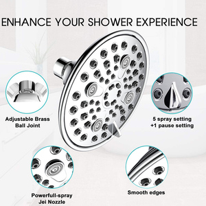 Accesorios <span class=keywords><strong>de</strong></span> ducha <span class=keywords><strong>de</strong></span> hotel Cabezal <span class=keywords><strong>de</strong></span> ducha <span class=keywords><strong>de</strong></span> fluoruro <span class=keywords><strong>de</strong></span> 5 etapas Cabezal <span class=keywords><strong>de</strong></span> ducha <span class=keywords><strong>de</strong></span> <span class=keywords><strong>filtro</strong></span> <span class=keywords><strong>de</strong></span> agua <span class=keywords><strong>de</strong></span> plástico ABS Nuevo diseño 5 funciones para la pérdida <span class=keywords><strong>de</strong></span> cabello - Product Image 6