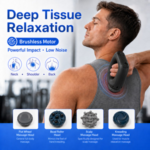 Masseur vibrant portatif pour tissus musculaires, personnalisé OEM ODM, avec batterie 2200 mAh, respectueux des cheveux, pour thérapie par vibration et pétrissage - Product Image 5