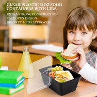 34oz 50pcs Pack Récipients de préparation de repas en plastique jetables pour aliments à emporter Boîte à lunch au micro-ondes Couleur personnalisée