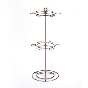 Soporte de Metal para Copas de Vino Tinto, Estilo Europeo Retro, Color Cobre, para 12 Copas, Precio Económico de Fábrica - Product Image 2