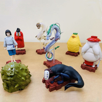 Caja Sorpresa Original de Figuras de Anime de Ocho Personajes de Spirited Away, Modelo Coleccionable en Miniatura de Studio Ghibli, Juguete de Regalo