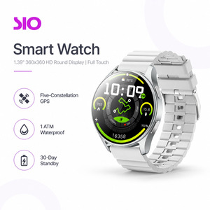 โลโก้แบบกำหนดเอง OEM ODM <span class=keywords><strong>GPS</strong></span> นาฬิกาอัจฉริยะขนาด 1.39 นิ้ว ความละเอียด 360 x 360 กันน้ำได้ 10 เมตร รองรับการรับสาย พร้อมเข็มทิศ 100 โหมดกีฬา ฟิตเนส ขายส่ง - Product Image 1