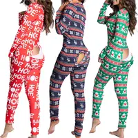 2021 Kerst Pyjama Adult Onesie Nachtkleding Vrouwen Nachtkleding Kerst Onesie Pyjama